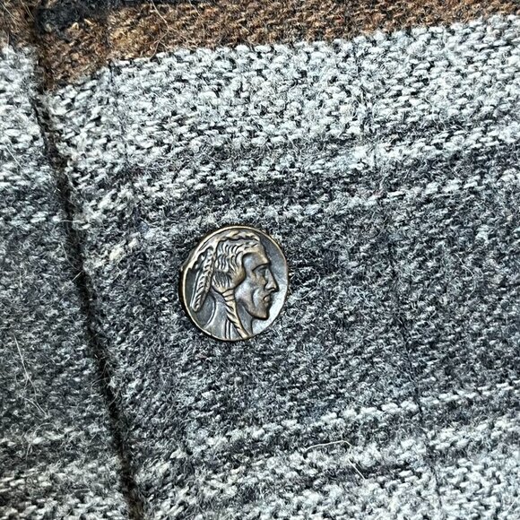 Chico's Vintage Wool Blend South Western Aztec Stripe Vest Tassels Buttons  1 S - Picture 2 of 5